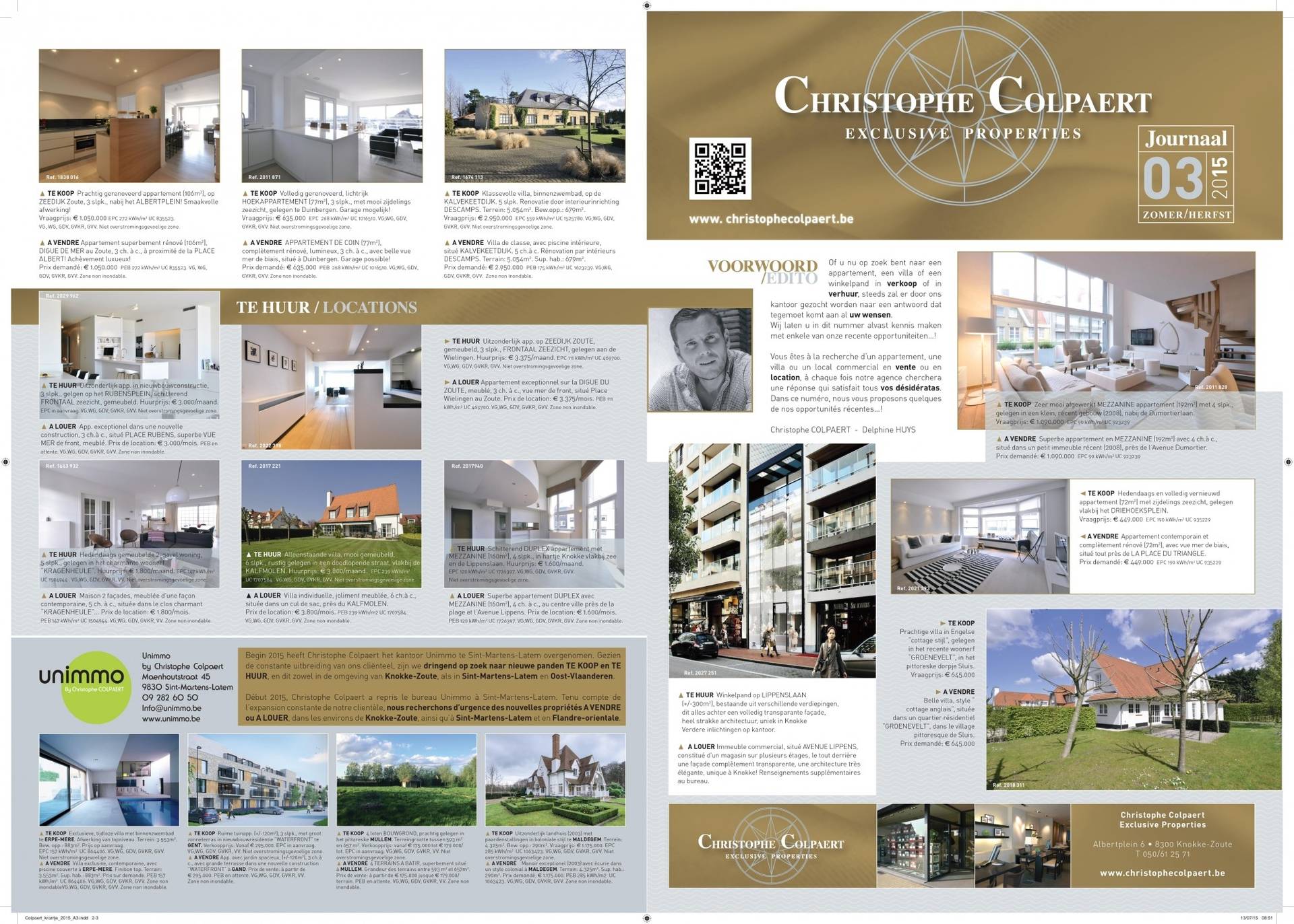 Christophe COLPAERT Exclusive Properties - JOURNAAL ZOMER 2015
