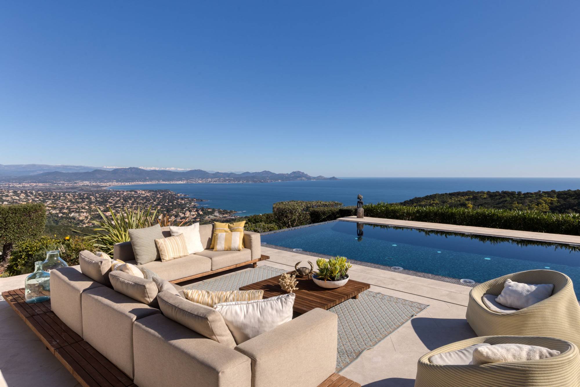 SEIZOENSVERHUUR VILLA 3 SLPK - Les Issambres / panoramisch zeezicht