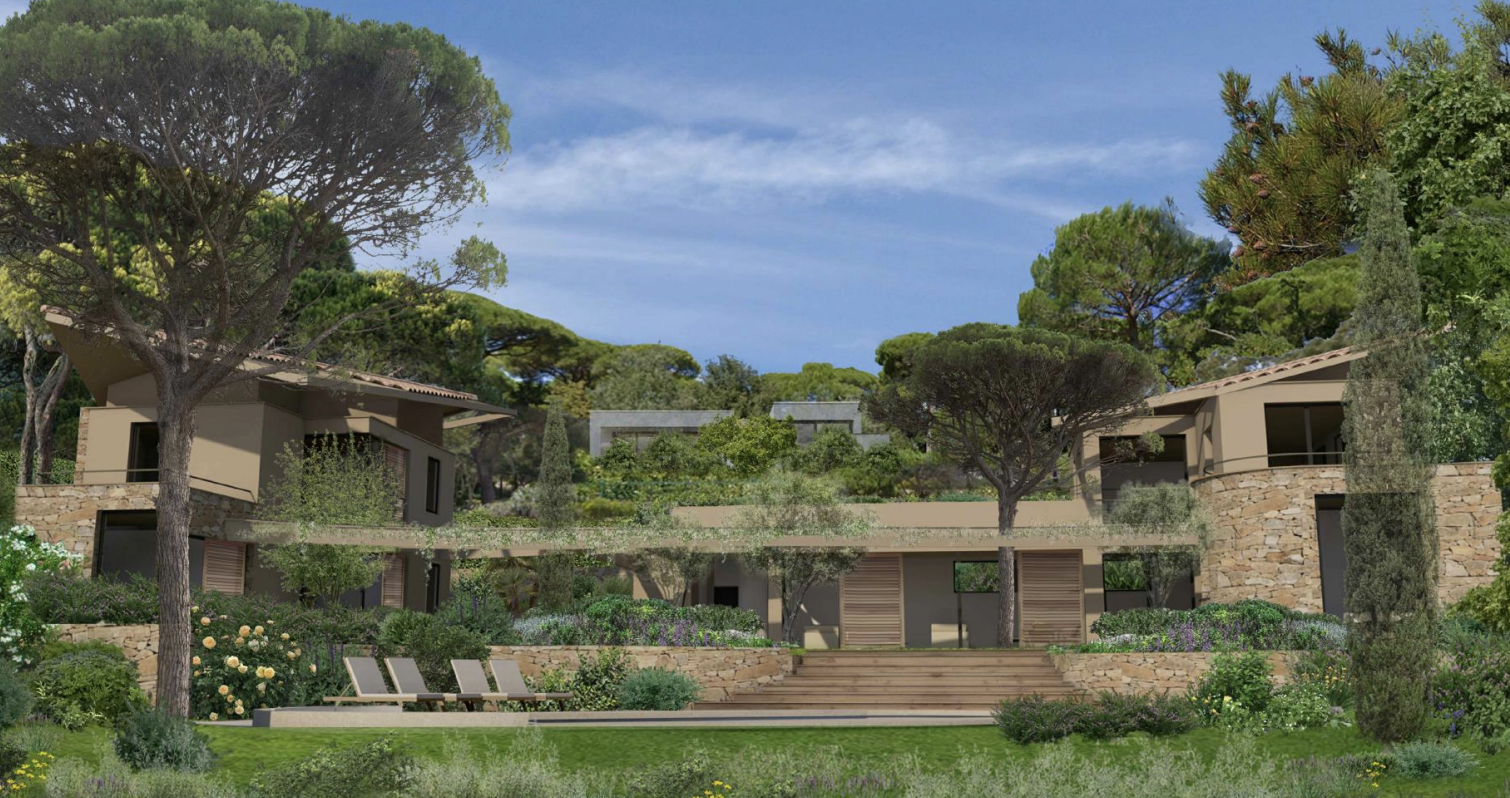 VERKOOP - BOUWGROND MET VERGUNNING - PARC DES SALINS - SAINT-TROPEZ