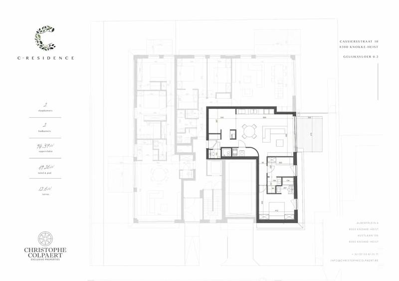 VERKOOP  Appartement 4 / 5 SLPK Knokke-Heist - NIEUWBOUW / 197m2 TUINAPPARTEMENT