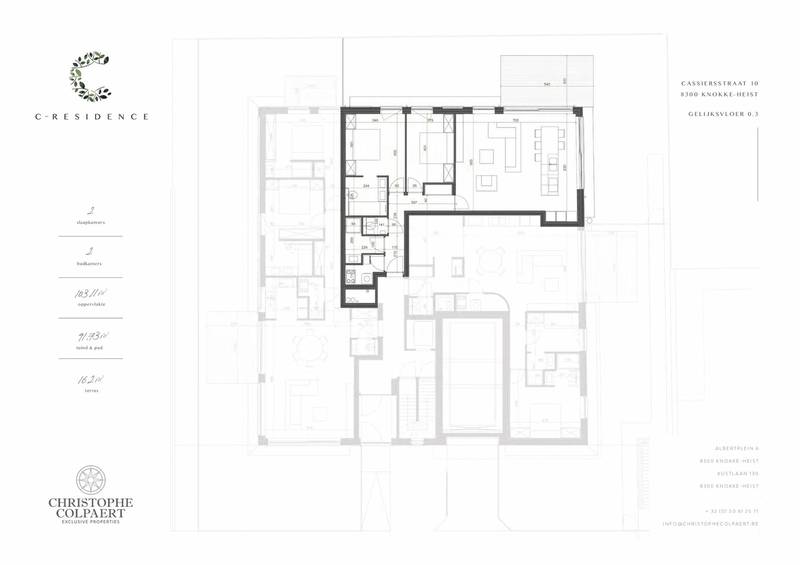 VERKOOP  Appartement 4 / 5 SLPK Knokke-Heist - NIEUWBOUW / 197m2 TUINAPPARTEMENT