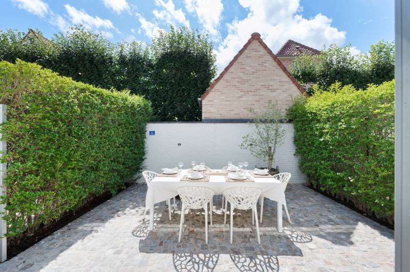 VERKOOP Appartement 2 SLPK Knokke-Heist - Gelijkvloersappartement met zonnig terras / Duinbergen