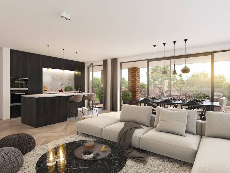 VERHUUR  Appartement 2 SLPK Knokke-Heist - Nieuwbouw / Villaresidentie - tuinappartement