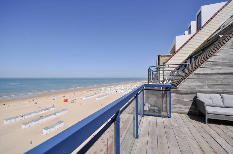 VERHUUR  Appartement 2 SLPK Knokke-Zoute -Penthouse Zeedijk Zoute - tss. Albertplein en wandeldijk