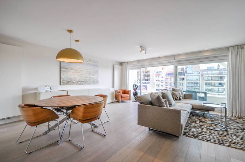 VERKOOP  Appartement 3 SLPK Knokke-Zoute -TOPLOCATIE op Albertplein / Uniek zeezicht