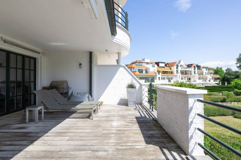 VERKOOP Appartement 3 SLPK Knokke-Heist - Tennis Gardens / Zuidgericht terras