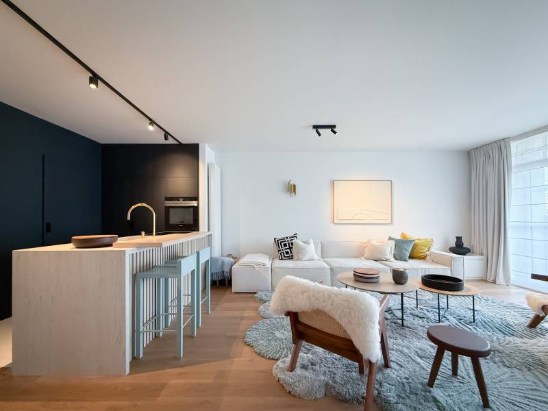 3-slaapkamerappartement te koop Knokke-Heist Dumortierlaan-Zoutelaan moderne keuken