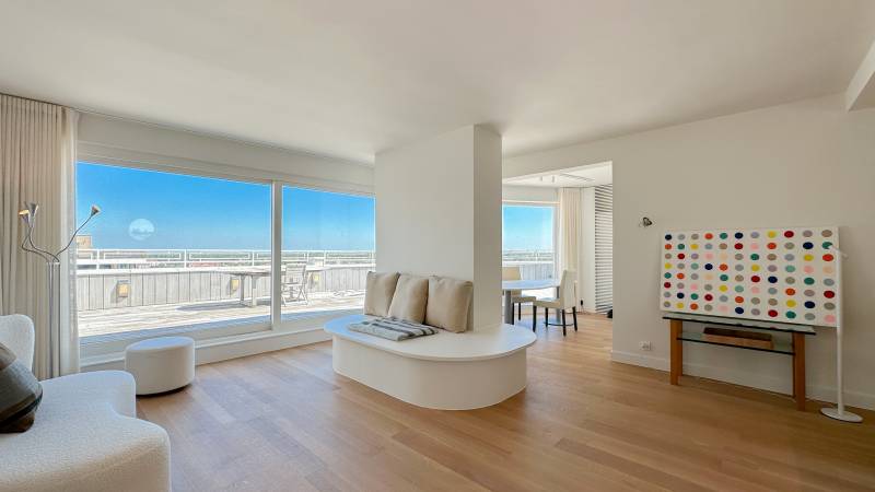 VERKOOP Appartement 2 SLPK Knokke-Zoute - PENTHOUSE / terras 90m² / panoramisch uitzicht!