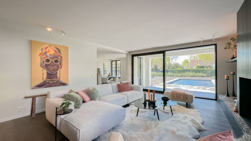 VERKOOP Villa 6 SLPK Knokke-Heist - aan Boslaan / Kalfmolen - zwembad