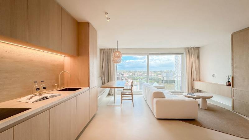 VERKOOP Appartement 1 SLPK Knokke-Zoute - Zeedijk / St-Georges / Zuidgericht terras!