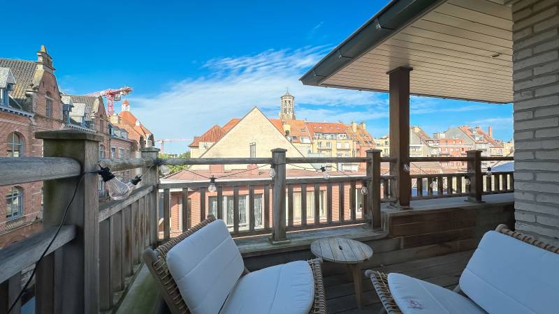 VERKOOP  Appartement 2 SLPK Knokke-Heist - Duplex hoekappartement / aan Groentenmarkt