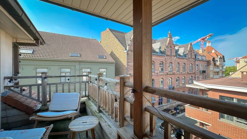 VERKOOP  Appartement 2 SLPK Knokke-Heist - Duplex hoekappartement / aan Groentenmarkt