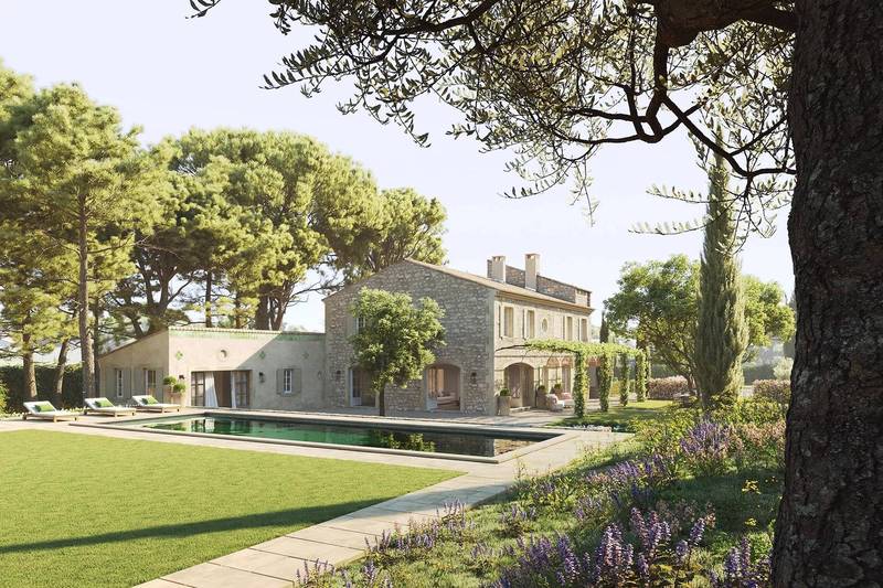 VERKOOP Villa 5 SLPK Paradou / Provence / FRANKRIJK -Provencaalse MAS, terrein van 4 ha.