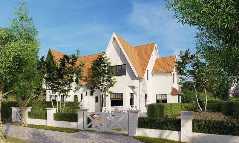 VERKOOP Villa 4 SLPK Knokke-Zoute -karaktervolle koppelvilla in Zoute stijl