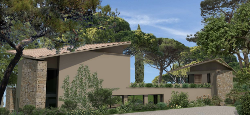 VERKOOP - BOUWGROND MET VERGUNNING - PARC DES SALINS - SAINT-TROPEZ