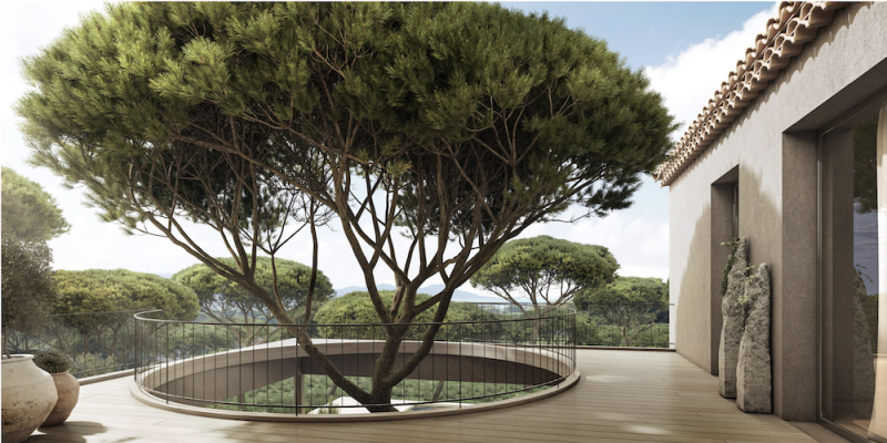 VERKOOP - BOUWGROND MET VERGUNNING - PARC DES SALINS - SAINT-TROPEZ