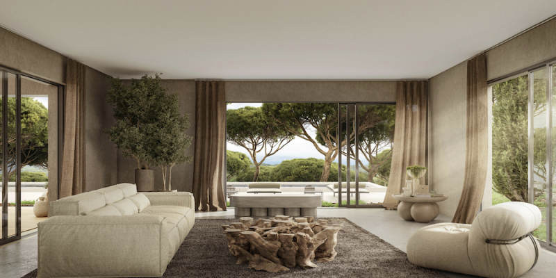 VERKOOP - BOUWGROND MET VERGUNNING - PARC DES SALINS - SAINT-TROPEZ