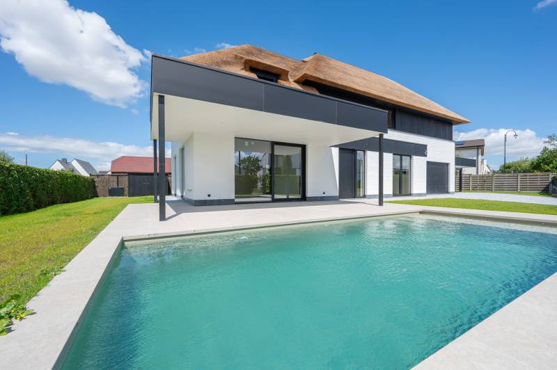 VERKOOP VILLA 5 SLPK Knokke-Heist - NIEUWBOUWVILLA met zwembad / Kragendijk