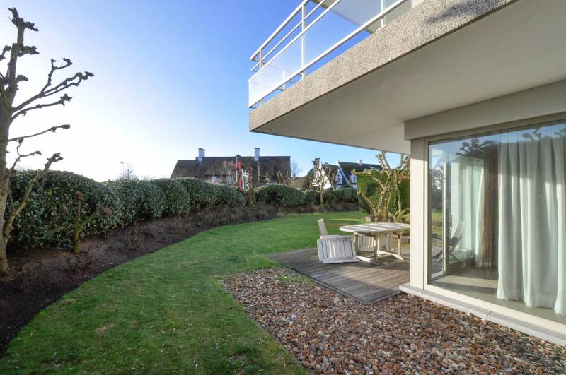 VERKOOP  Appartement 1 SLPK Knokke-Zoute -tuinappartement villaresidentie Zwincorner