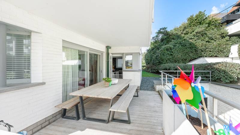 VERKOOP Appartement 2 SLPK Knokke-Zoute - Hoekappartement met tuin / aan wandeldijk